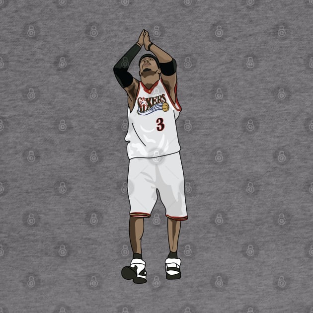 Allen Iverson Philadelphia 76ers by xavierjfong